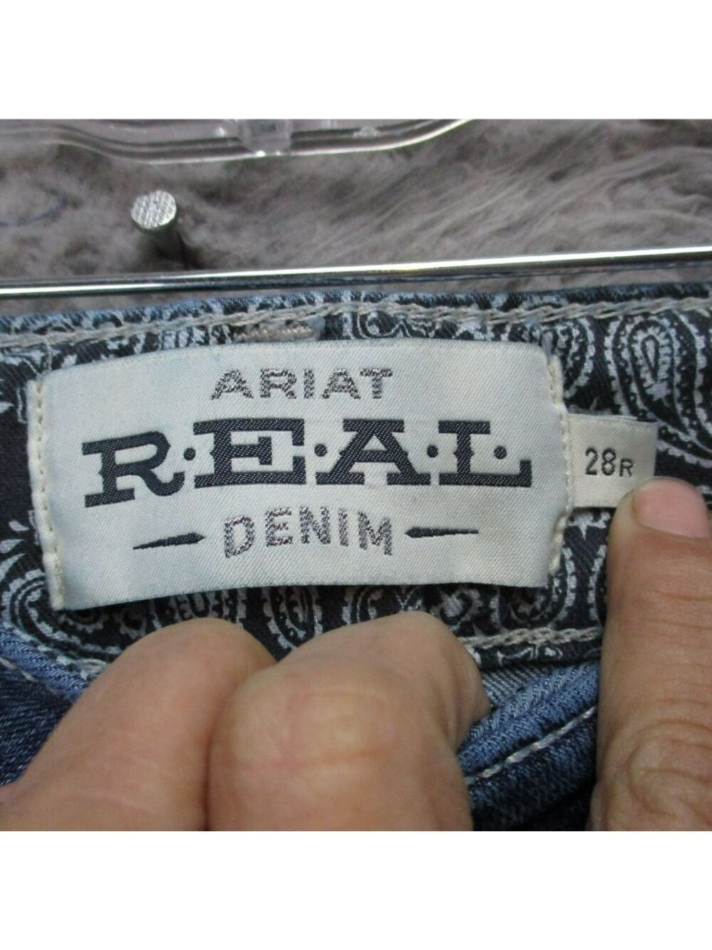 Ariat Jeans Womens 28 Tall Blue Stretch Denim Bootcut *Read* - Picture 4 of 15
